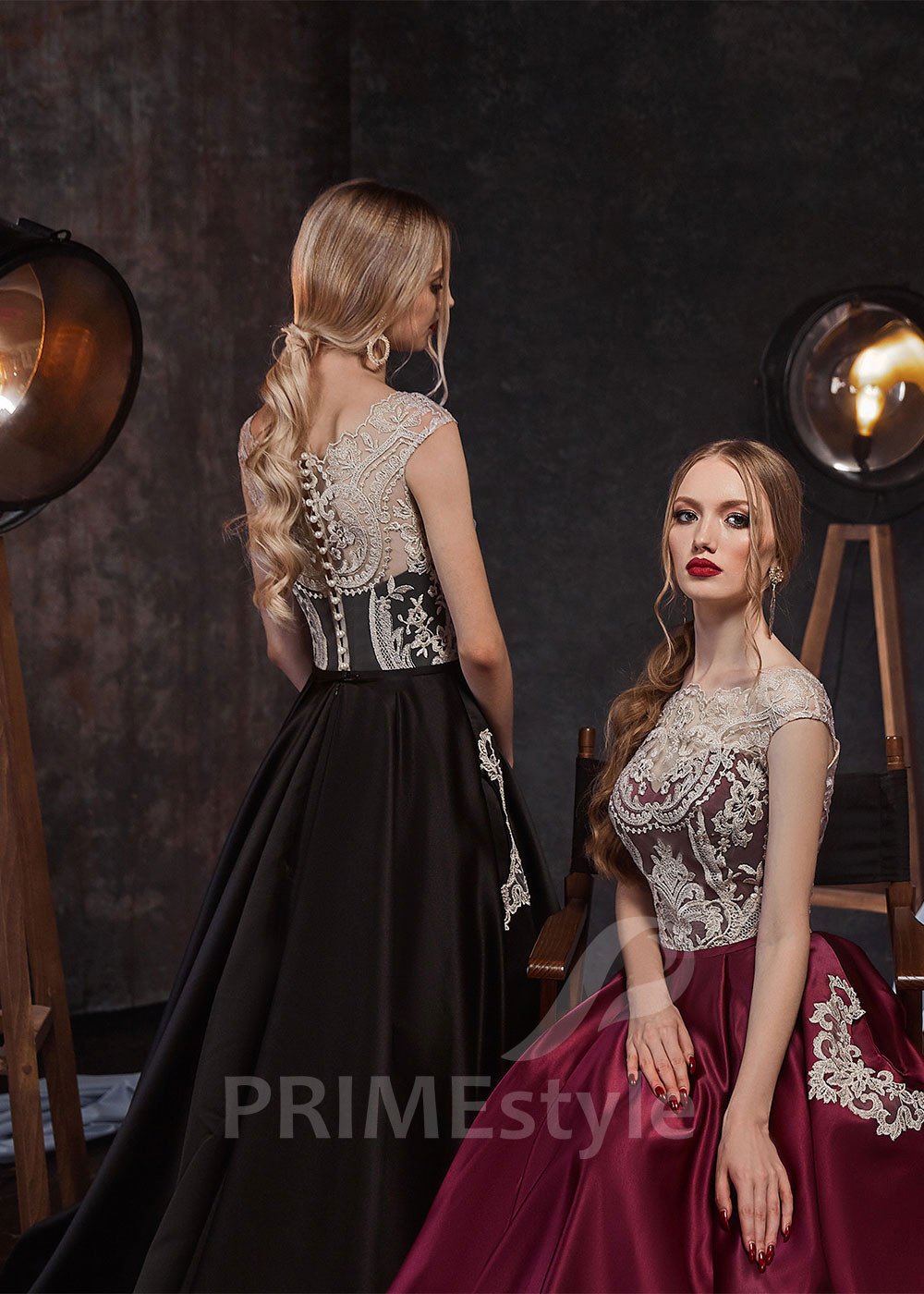 Saténové šaty na svadbu LS449