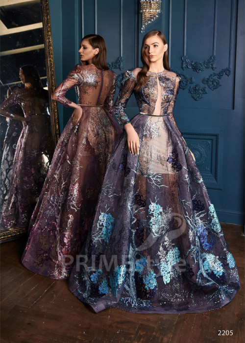 Extravagantné večerné šaty LC2205