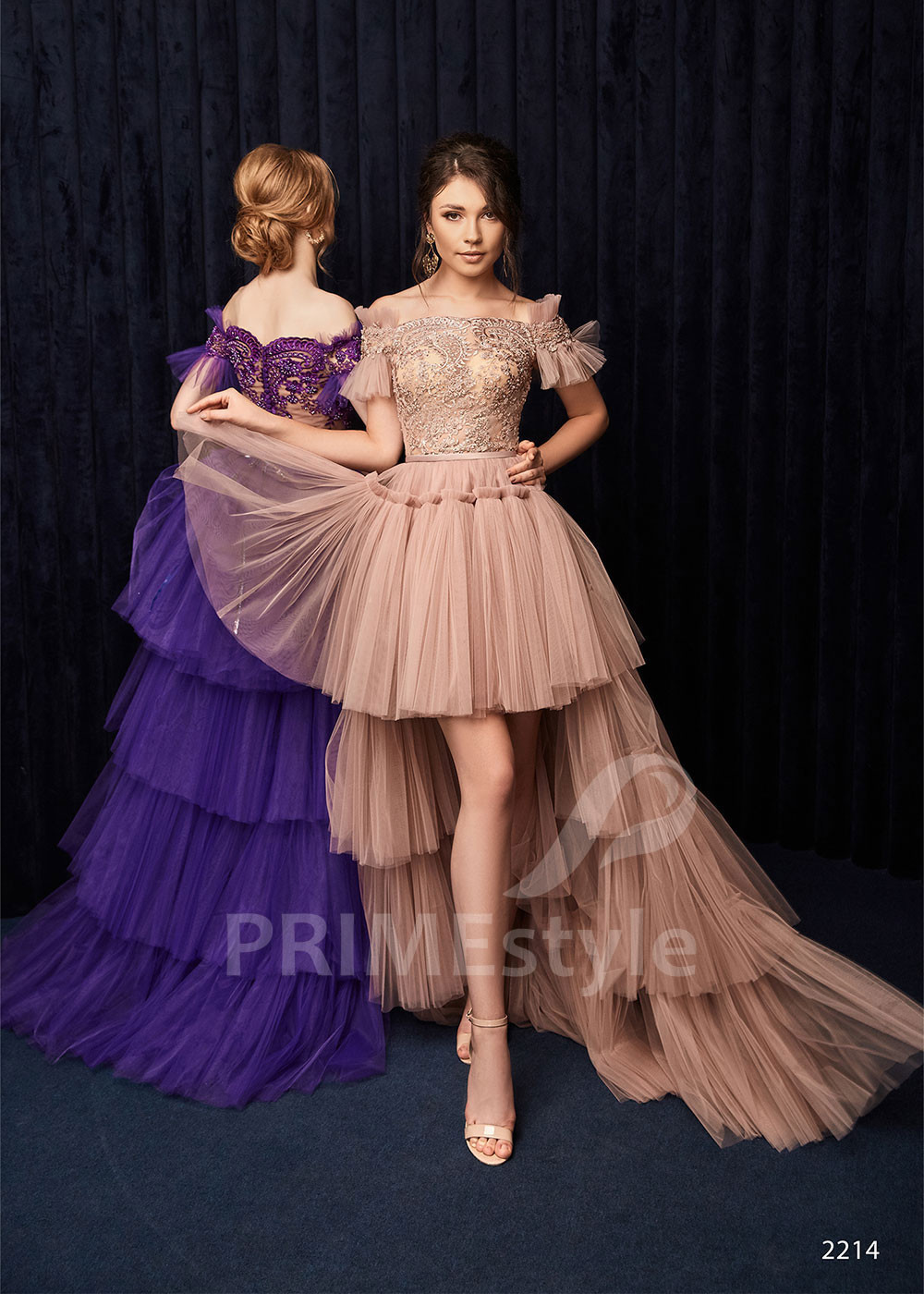 Asymetrické spoločenské šaty LC2214