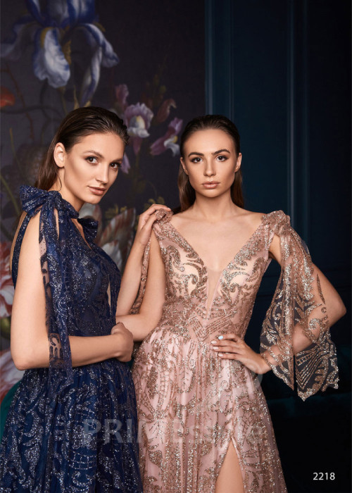 Trblietavé spoločenské šaty LC2218 2