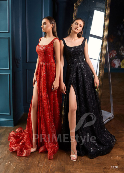 Trblietavé šaty na ples LC2220