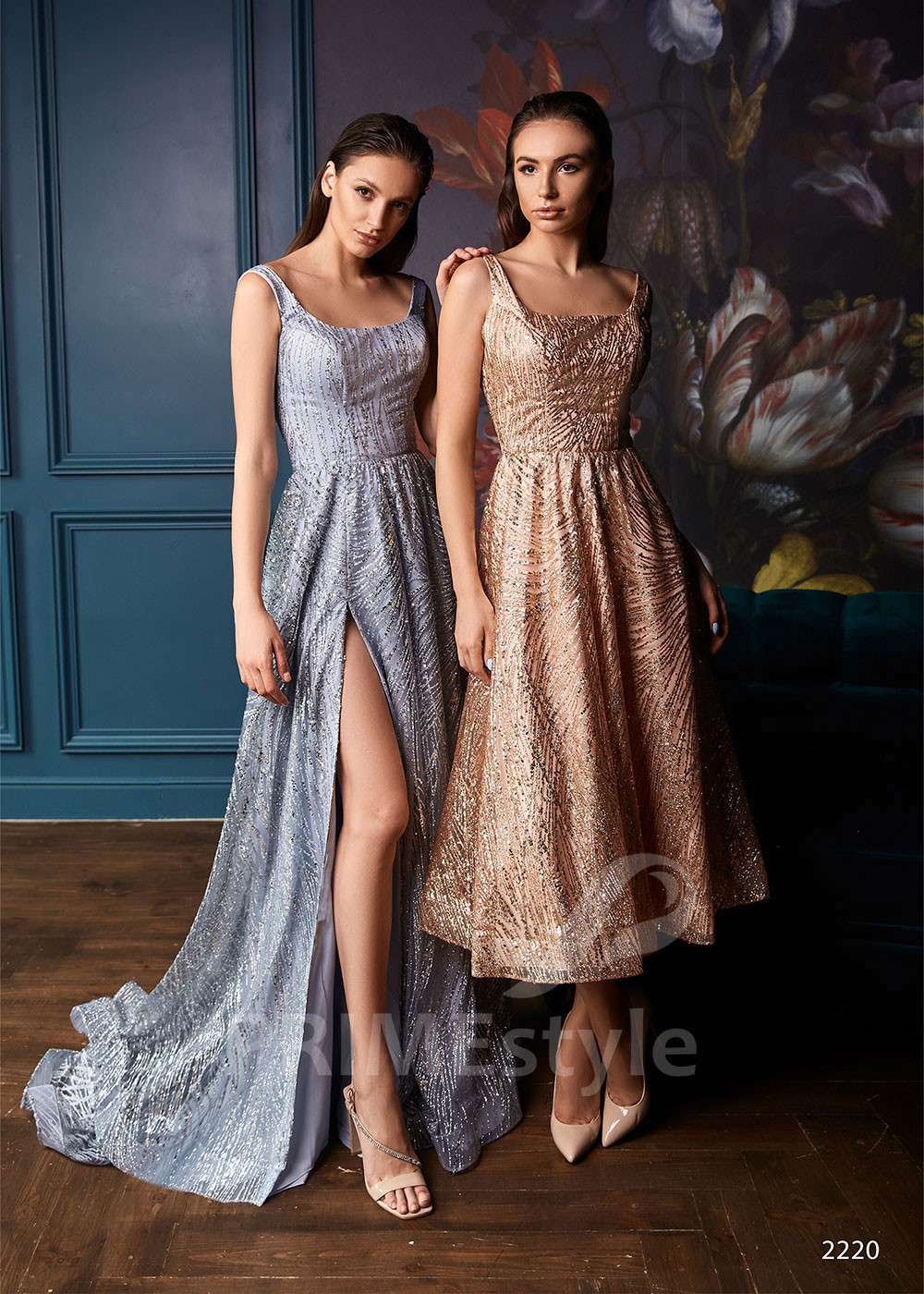Trblietavé šaty na ples LC2220