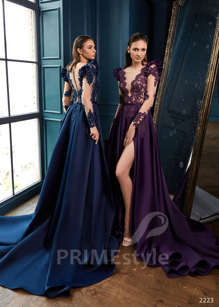 Krajkové šaty na ples LC2223