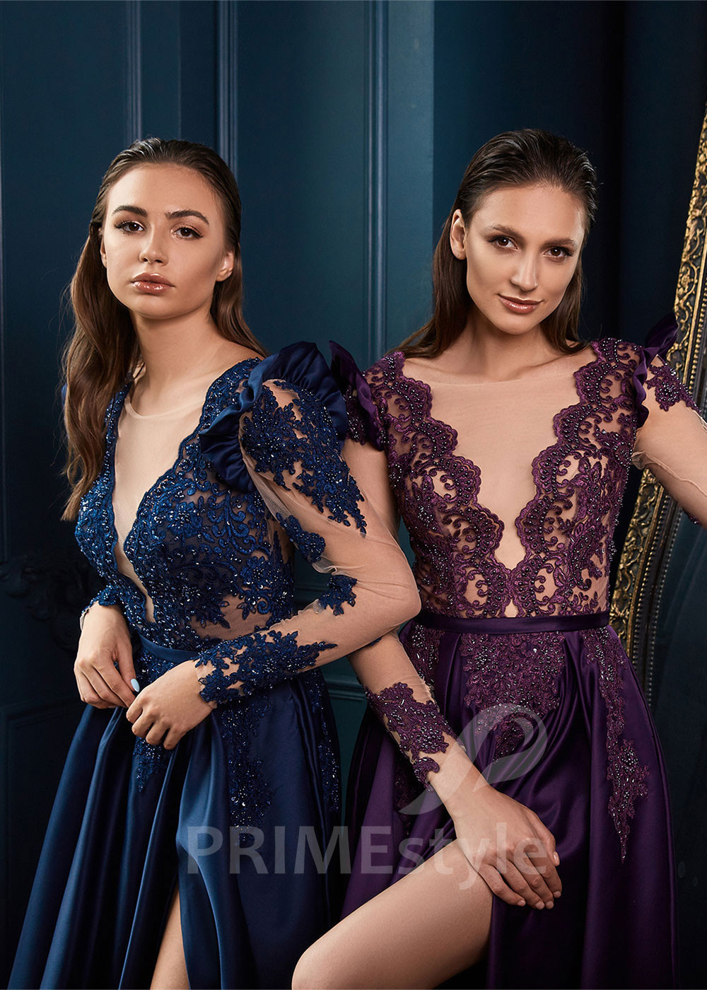 Krajkové šaty na ples LC2223