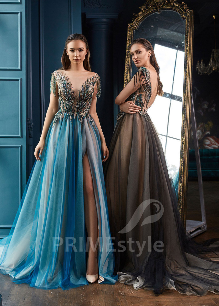 Moderné večerné šaty LC2224