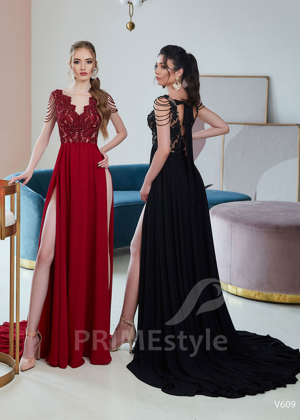 Krajkové šaty na ples LS609