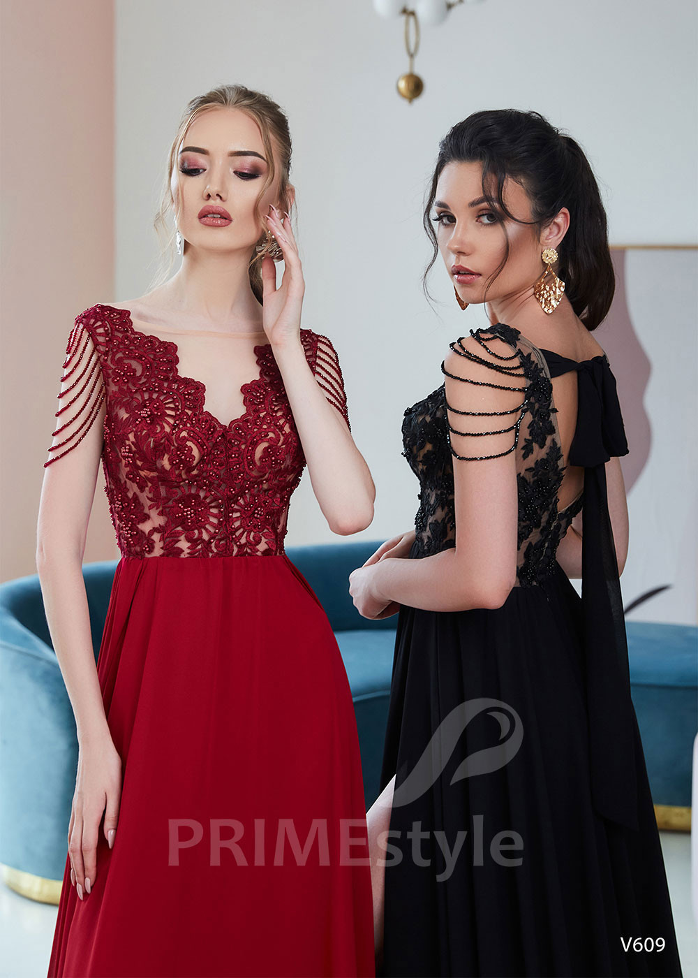 Krajkové šaty na ples LS609