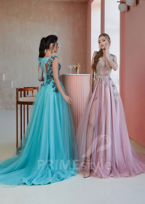 Kvetované šaty na ples LS611