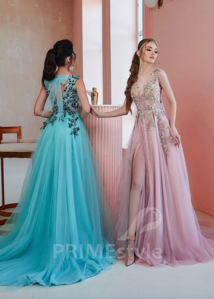 Kvetované šaty na ples LS611