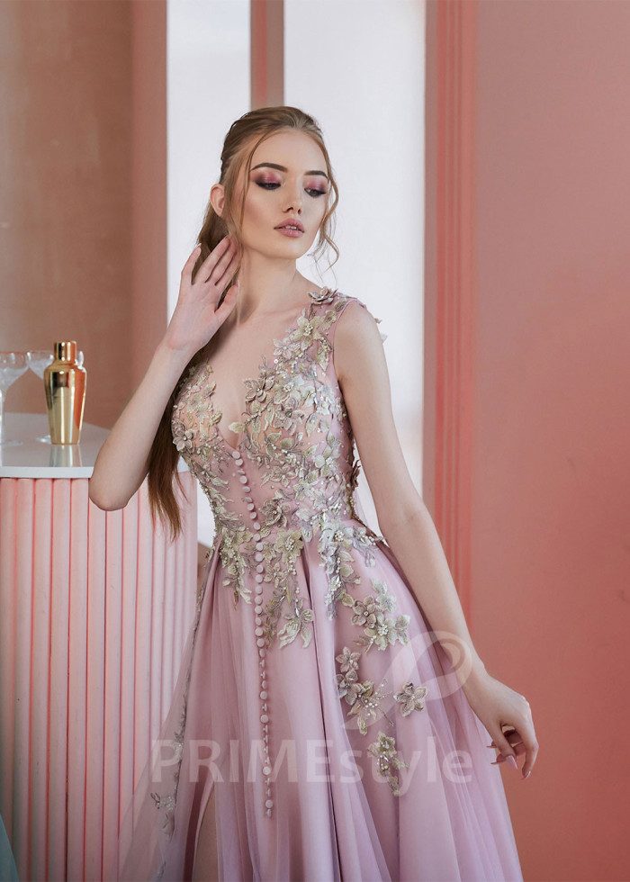 Kvetované šaty na ples LS611