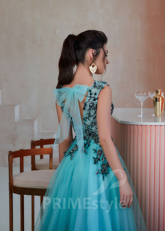 Kvetované šaty na ples LS611