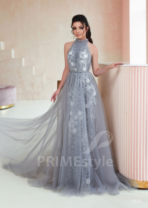 Kvetované šaty na ples LS623