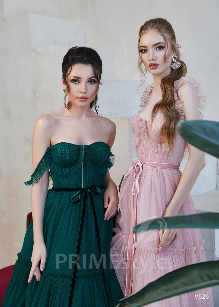 Tylové popolnočné šaty LS626