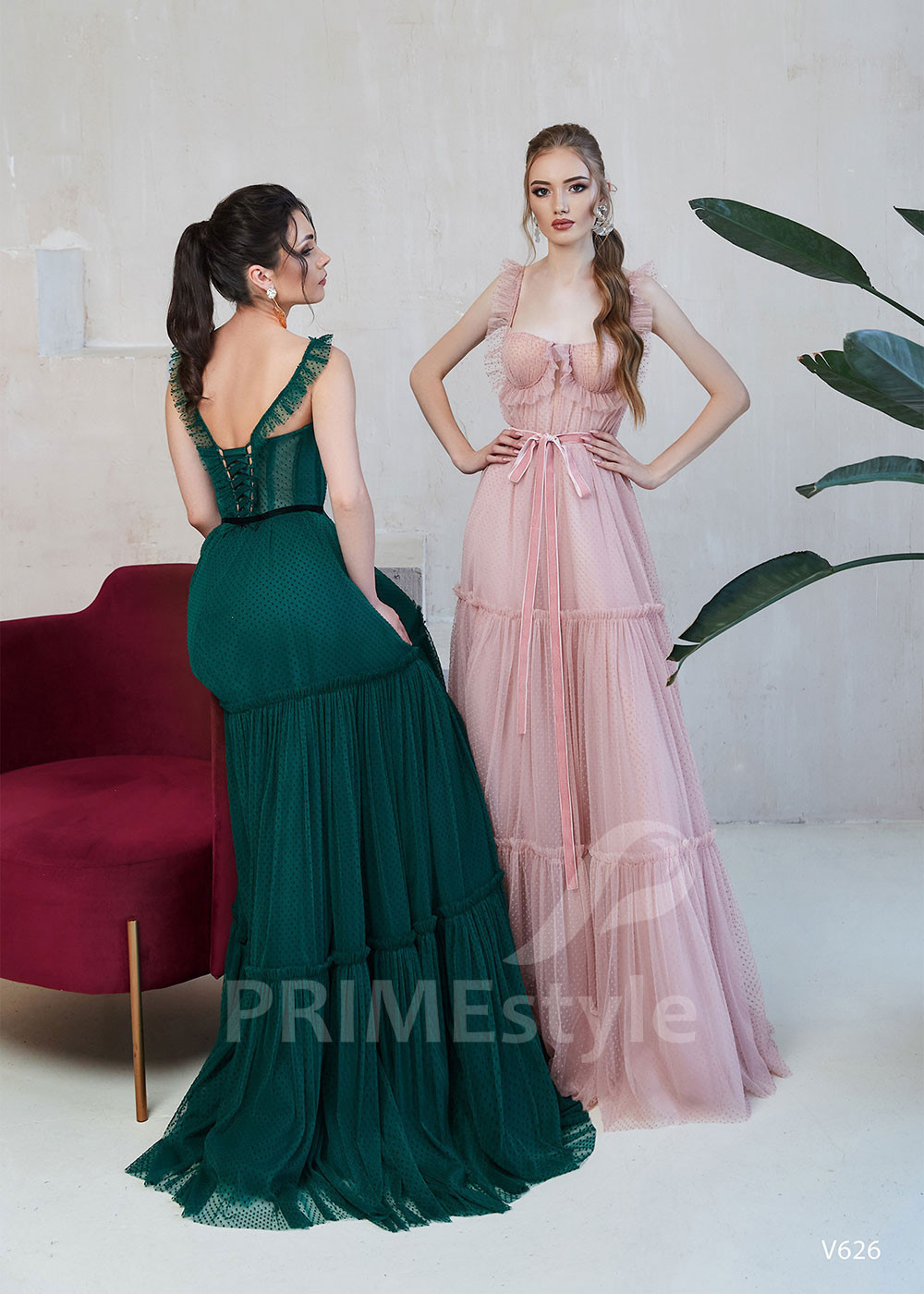 Tylové popolnočné šaty LS626