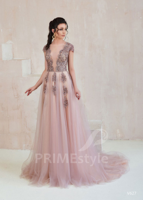 Čipkované šaty na ples LS627