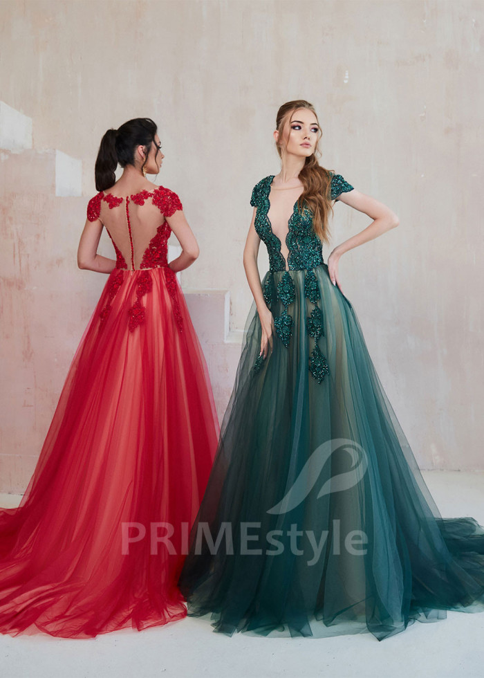 Čipkované šaty na ples LS627