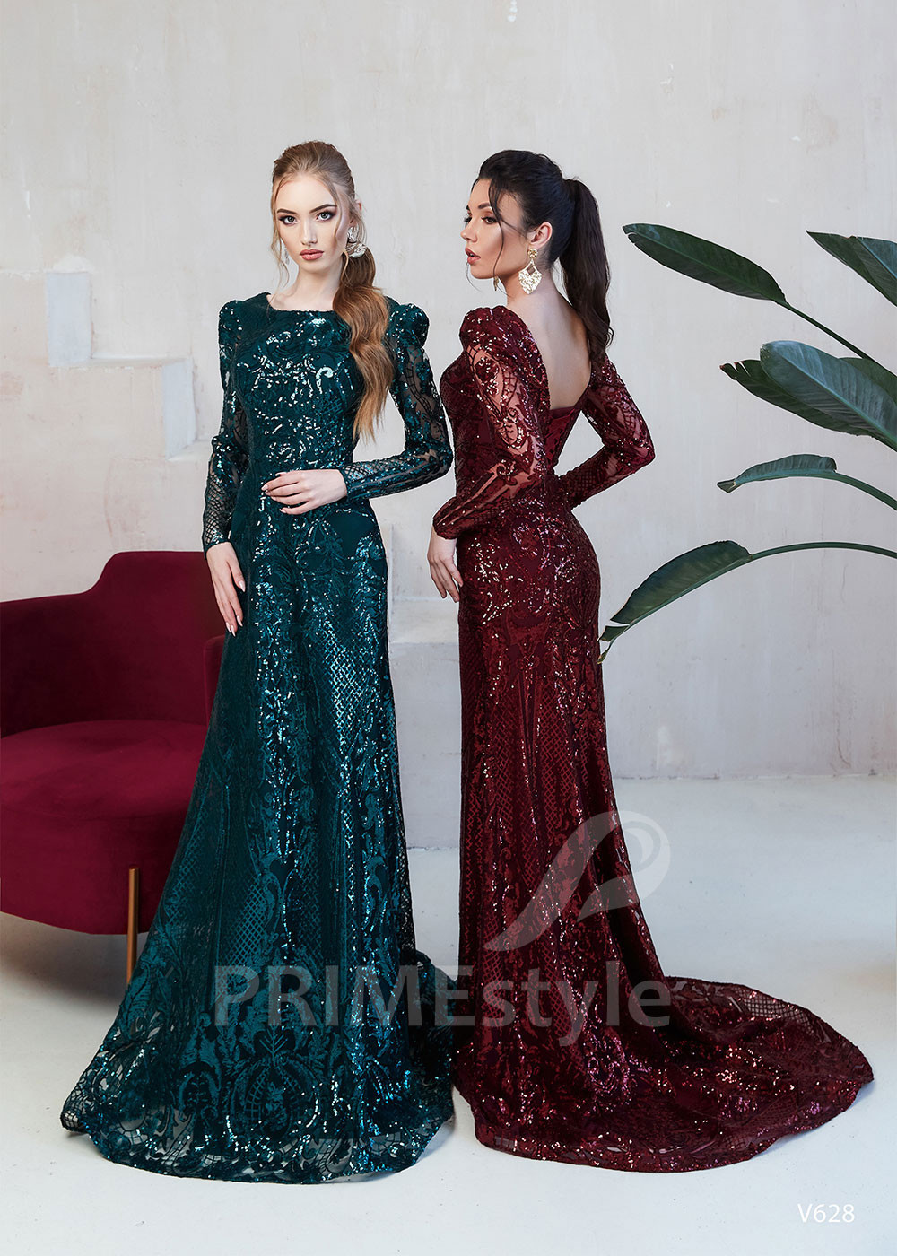 Trblietavé spoločenské šaty LS628