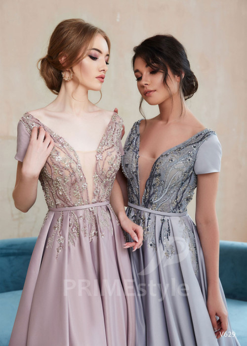 Elegantné šaty na stužkovú LS629 2