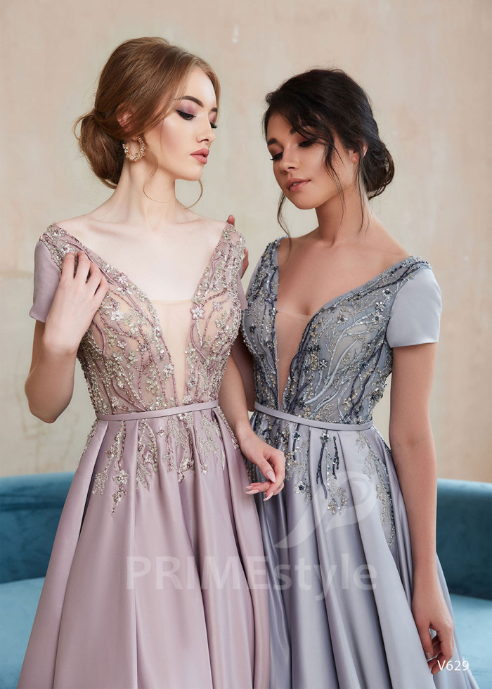 Elegantné šaty na stužkovú LS629