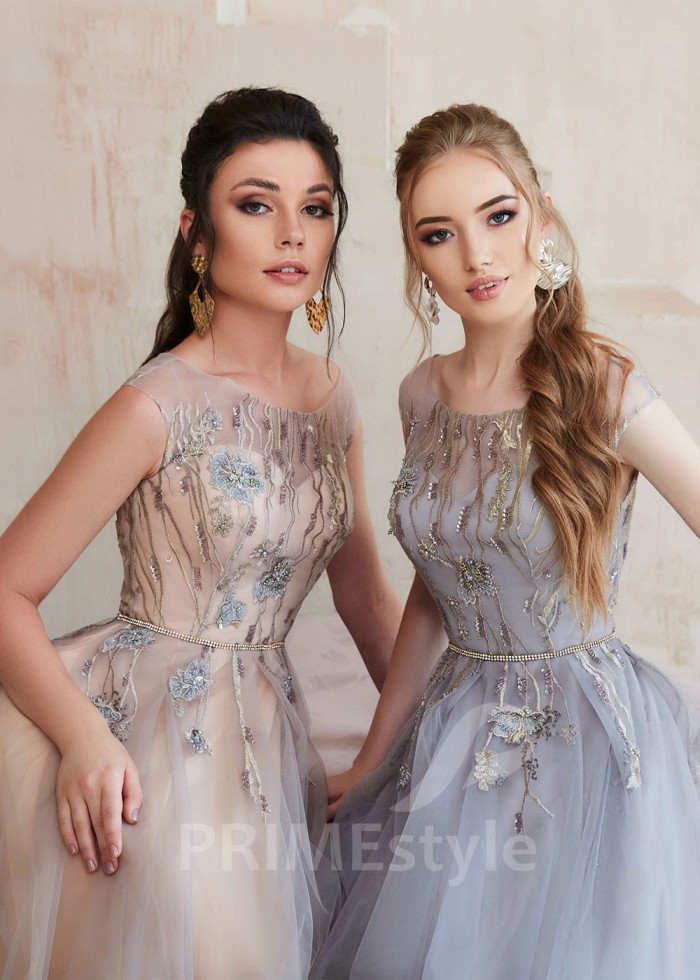 Tylové šaty na svadbu LS638