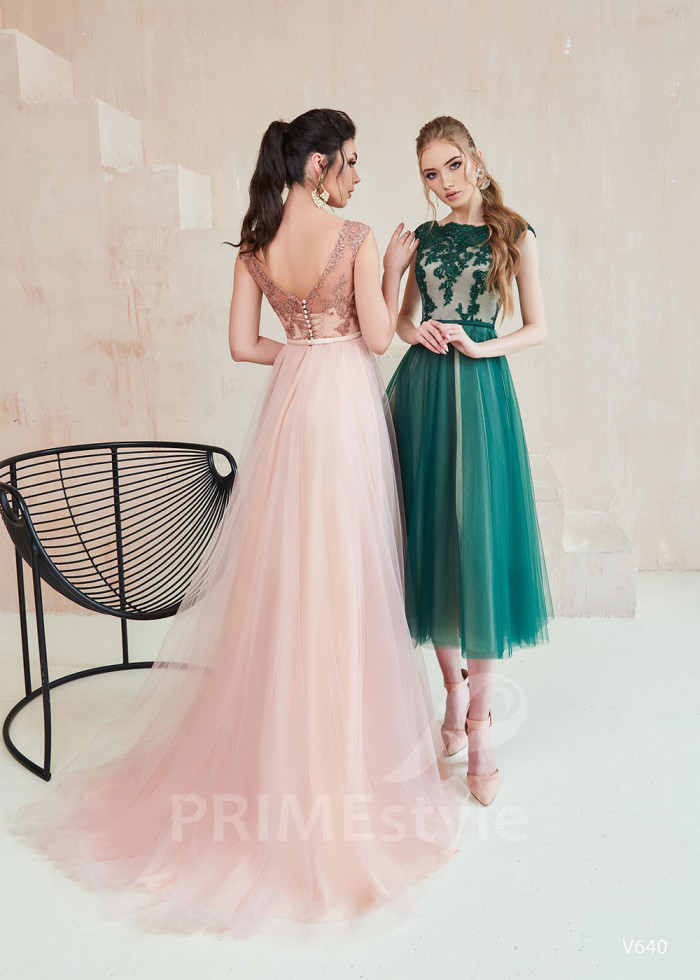 Čipkované šaty na ples LS640