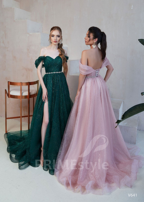 Elegantné šaty na stužkovú LS641 2