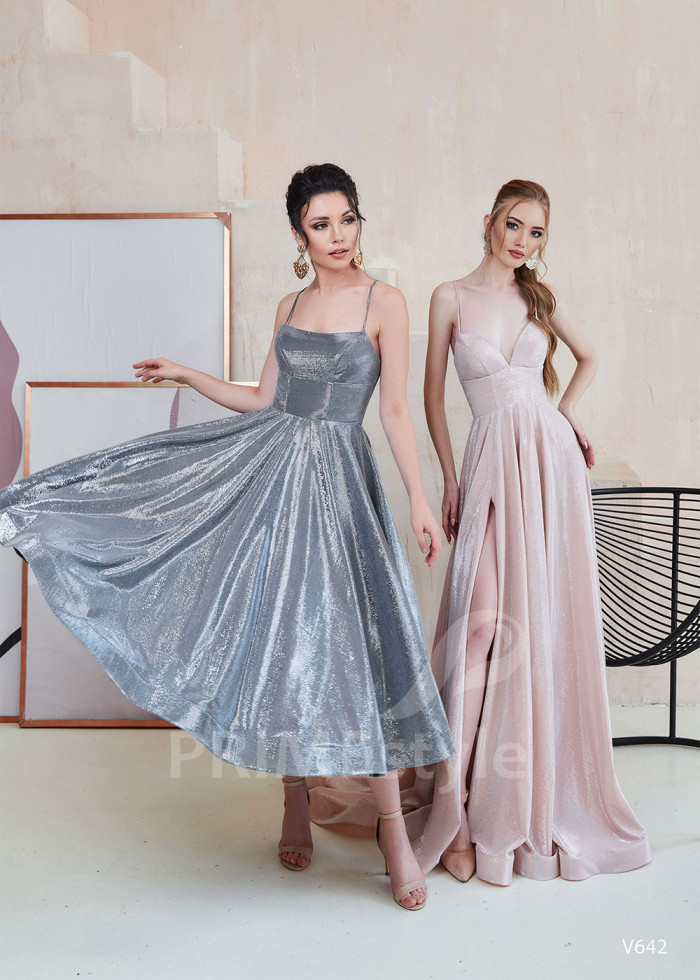 Saténové šaty pre družičky LS642