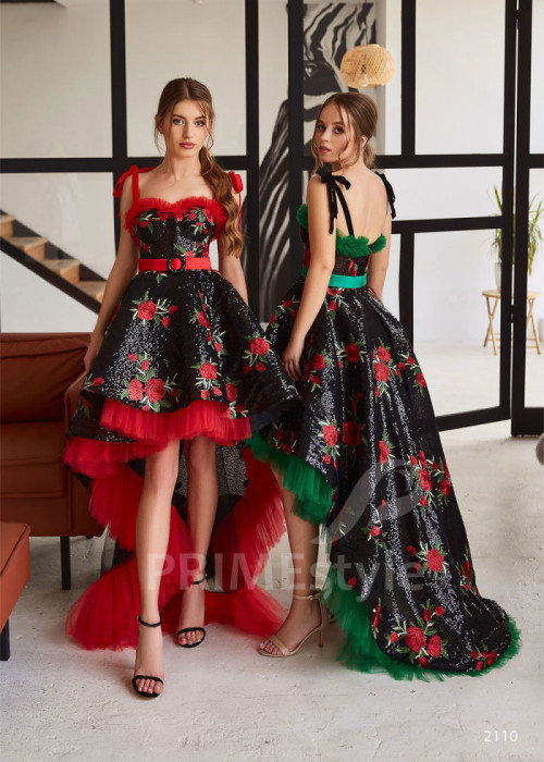 Extravagantné večerné šaty LC2110