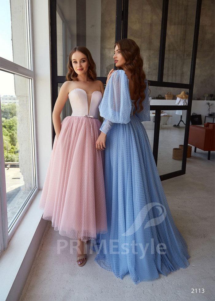 Tylové šaty na svadbu LC2113