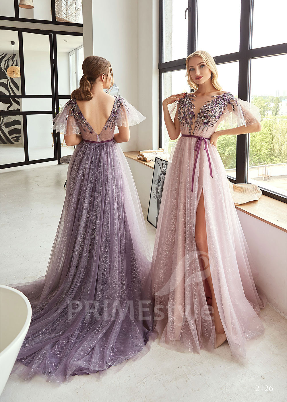 Luxusné šaty na stužkovú LC2126