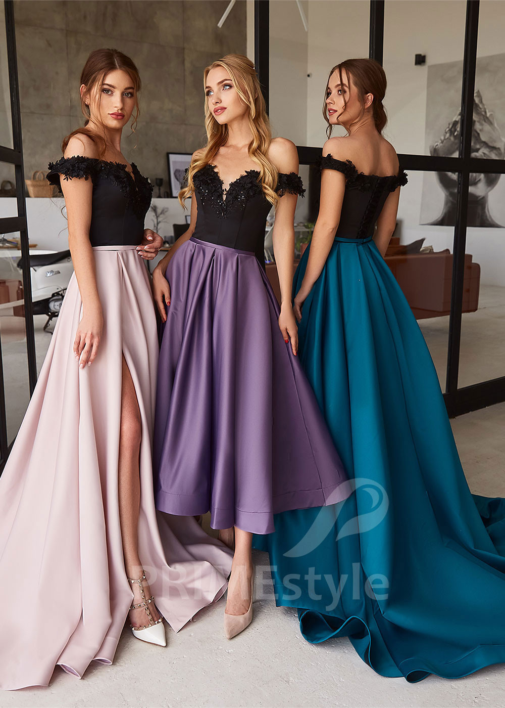 Saténové šaty na svadbu LC2131