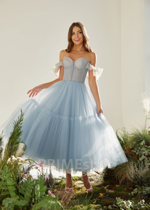 Tylové popolnočné šaty LS906