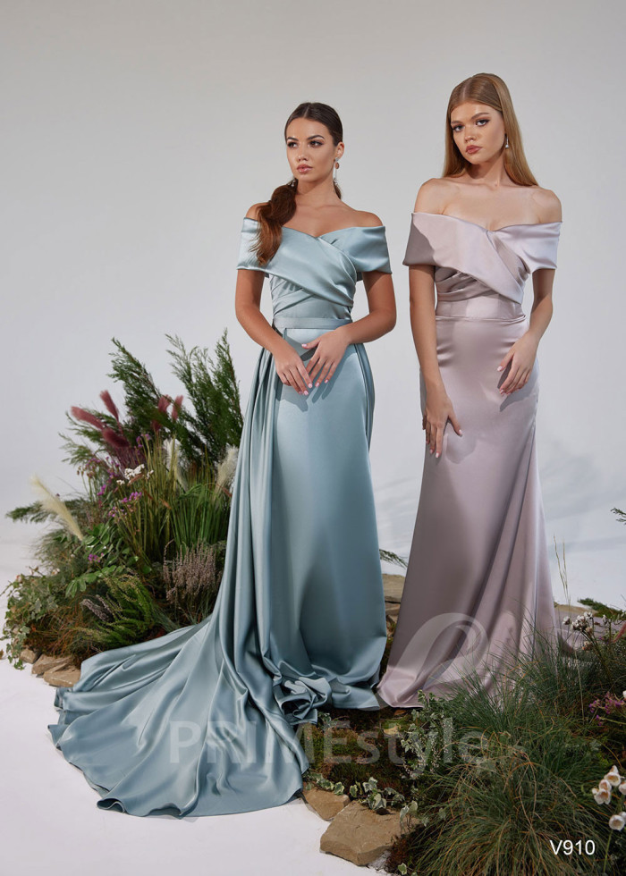 Saténové šaty pre družičky LS910