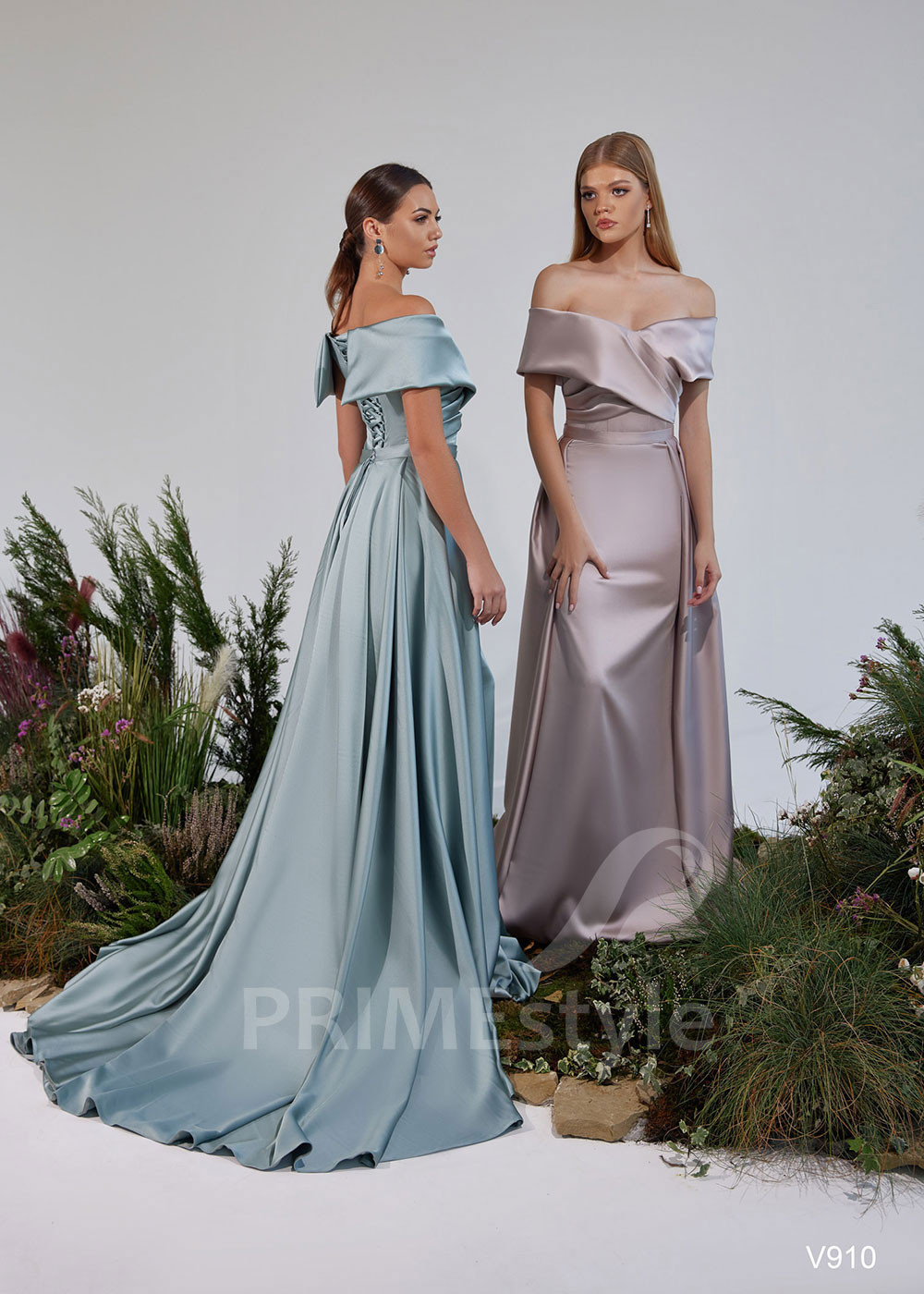 Saténové šaty pre družičky LS910