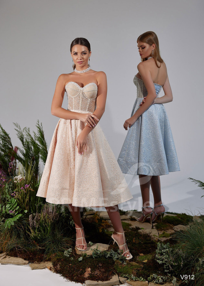 Trblietavé šaty pre družičky LS912