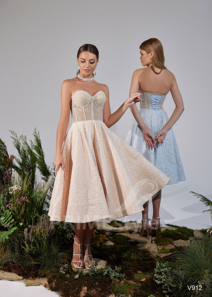 Trblietavé šaty pre družičky LS912