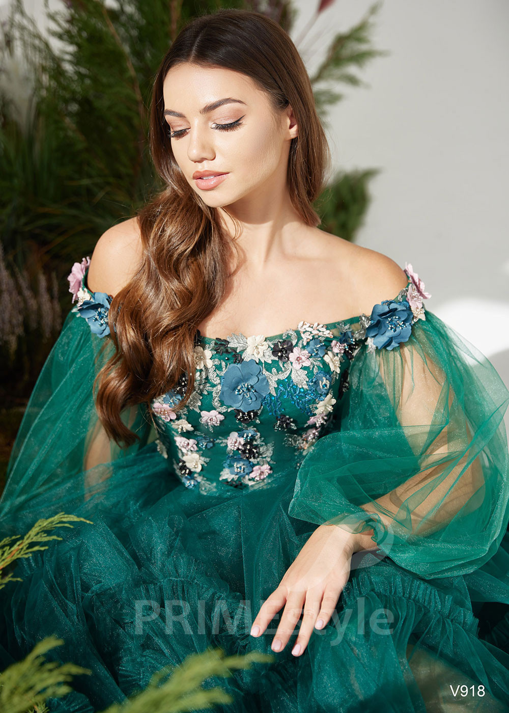 Kvetované šaty na svadbu LS918