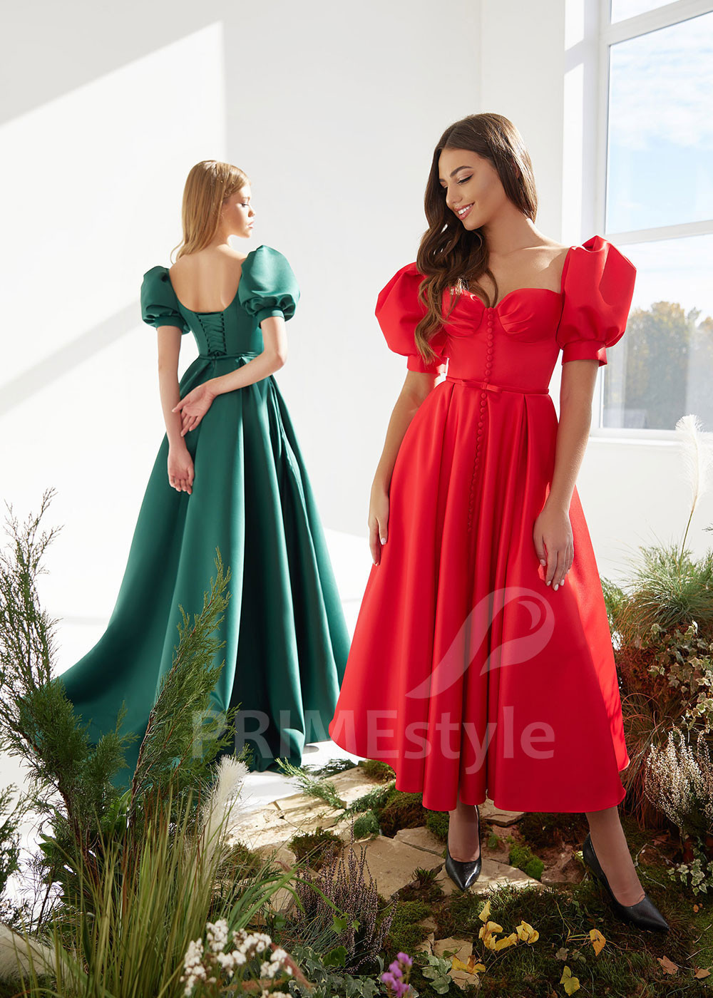 Saténové šaty pre družičky LS927