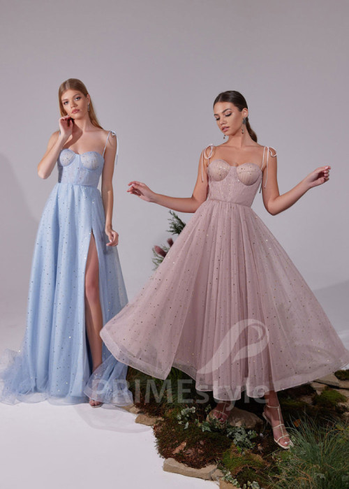 Tylové šaty pre družičky LS930 2