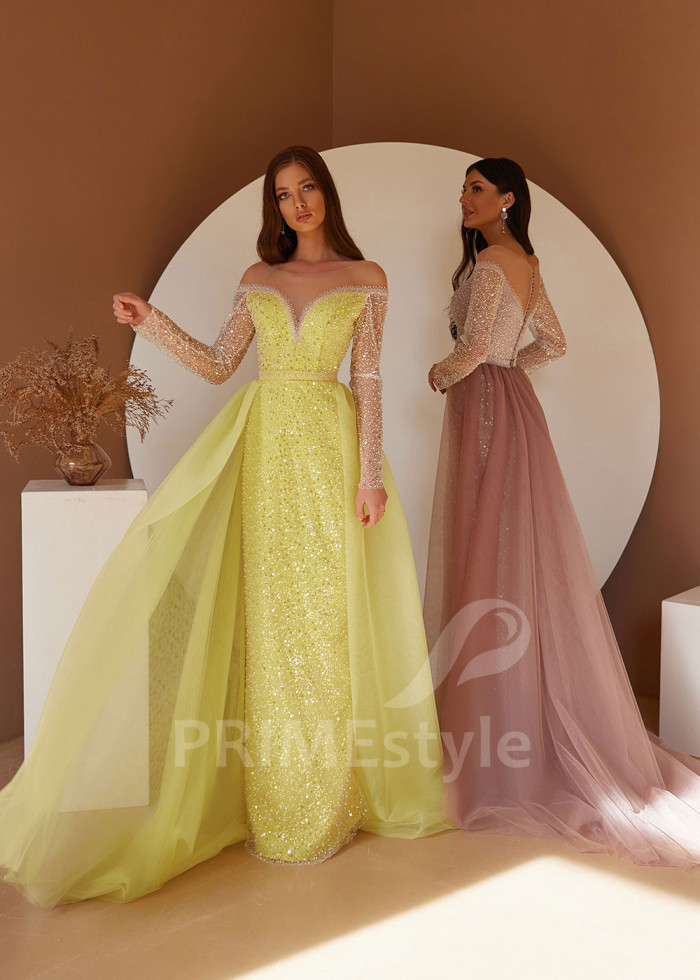 Extravagantné večerné šaty LC2404