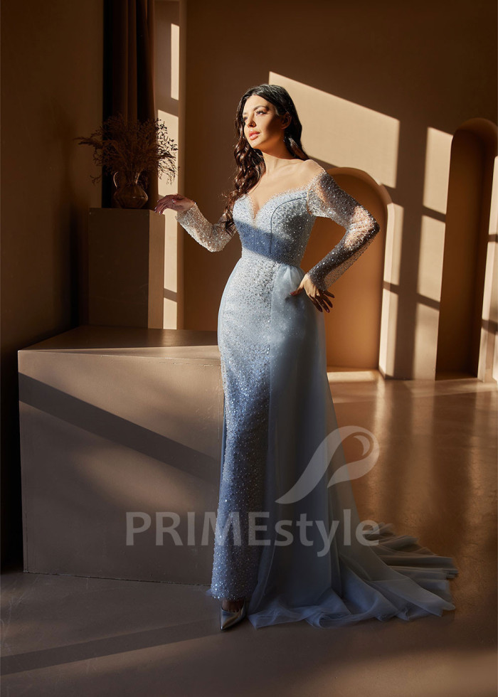 Extravagantné večerné šaty LC2404