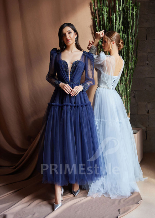 Tylové šaty na svadbu LC2413