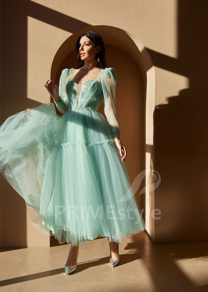 Tylové šaty na svadbu LC2413