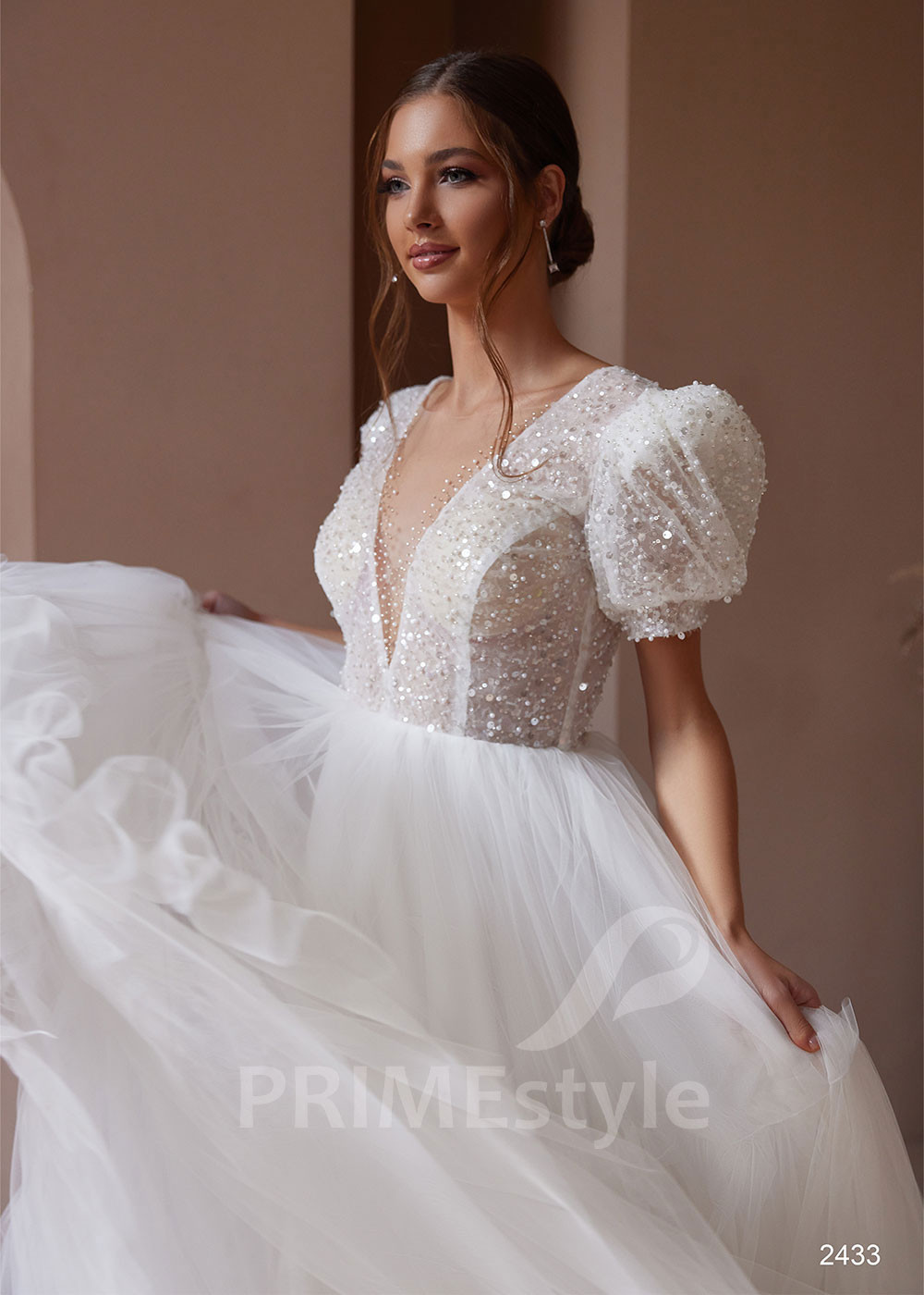 Tylové popolnočné šaty LC2433