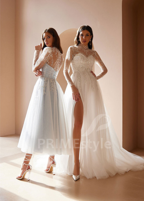 Tylové popolnočné šaty LC2434