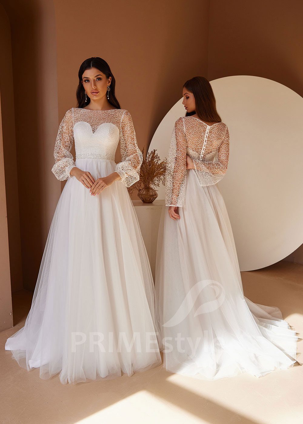 Tylové popolnočné šaty LC2436