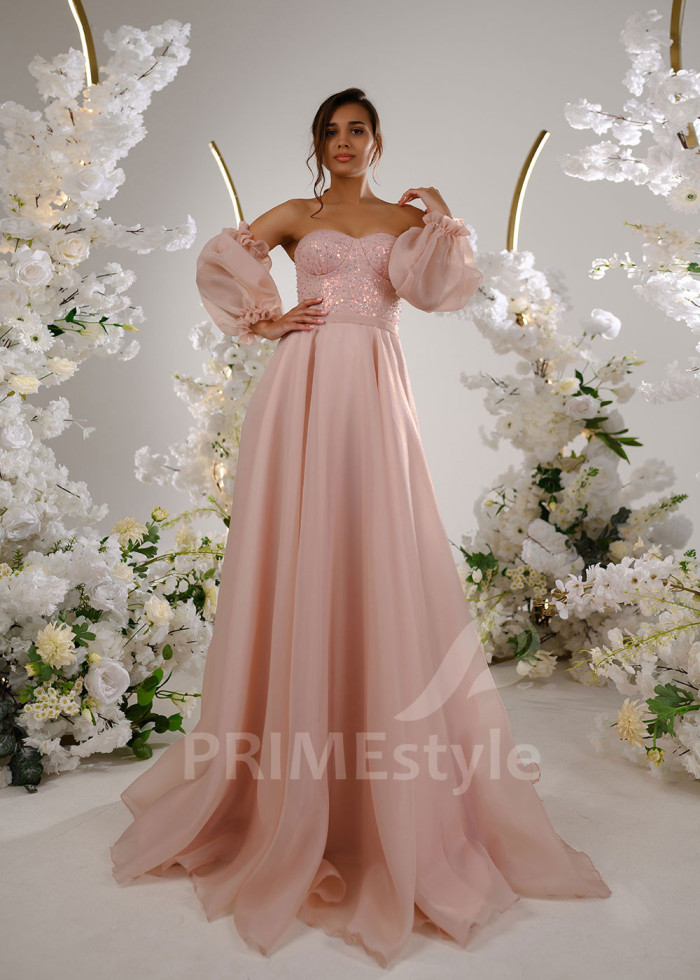 Trblietavé spoločenské šaty TT2307