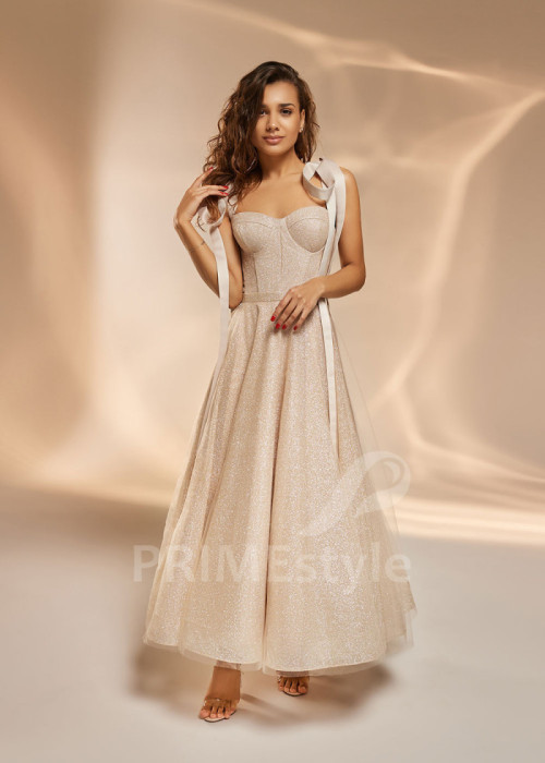 Spoločenské midi šaty TT0409