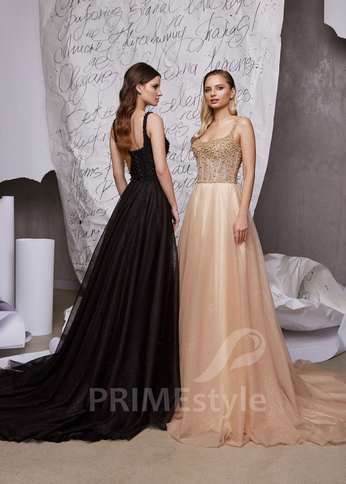 Jednoduché večerné šaty LS959