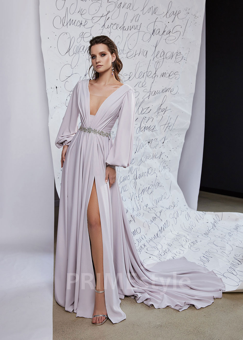 Dlhé šaty pre svadobné mamy LS967